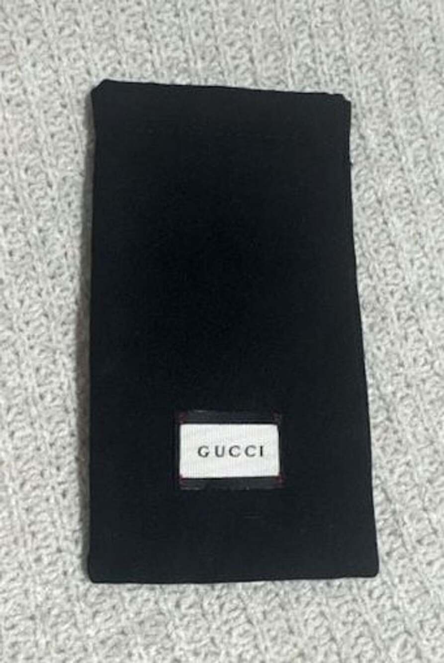 Gucci Black Microfiber Eyeglass Sunglasses Pouch Case